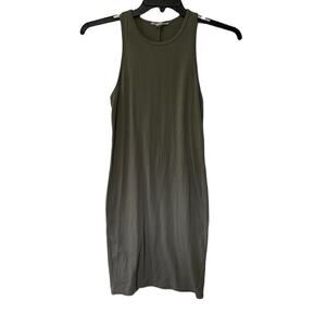 Forever 21 Green Sleeveless Stretchy Swing Dress